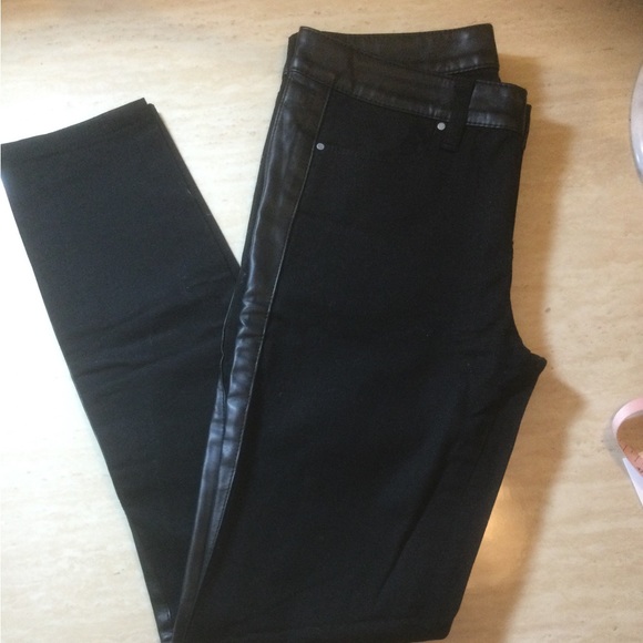Club Monaco faux leather detail pants - Picture 1 of 9